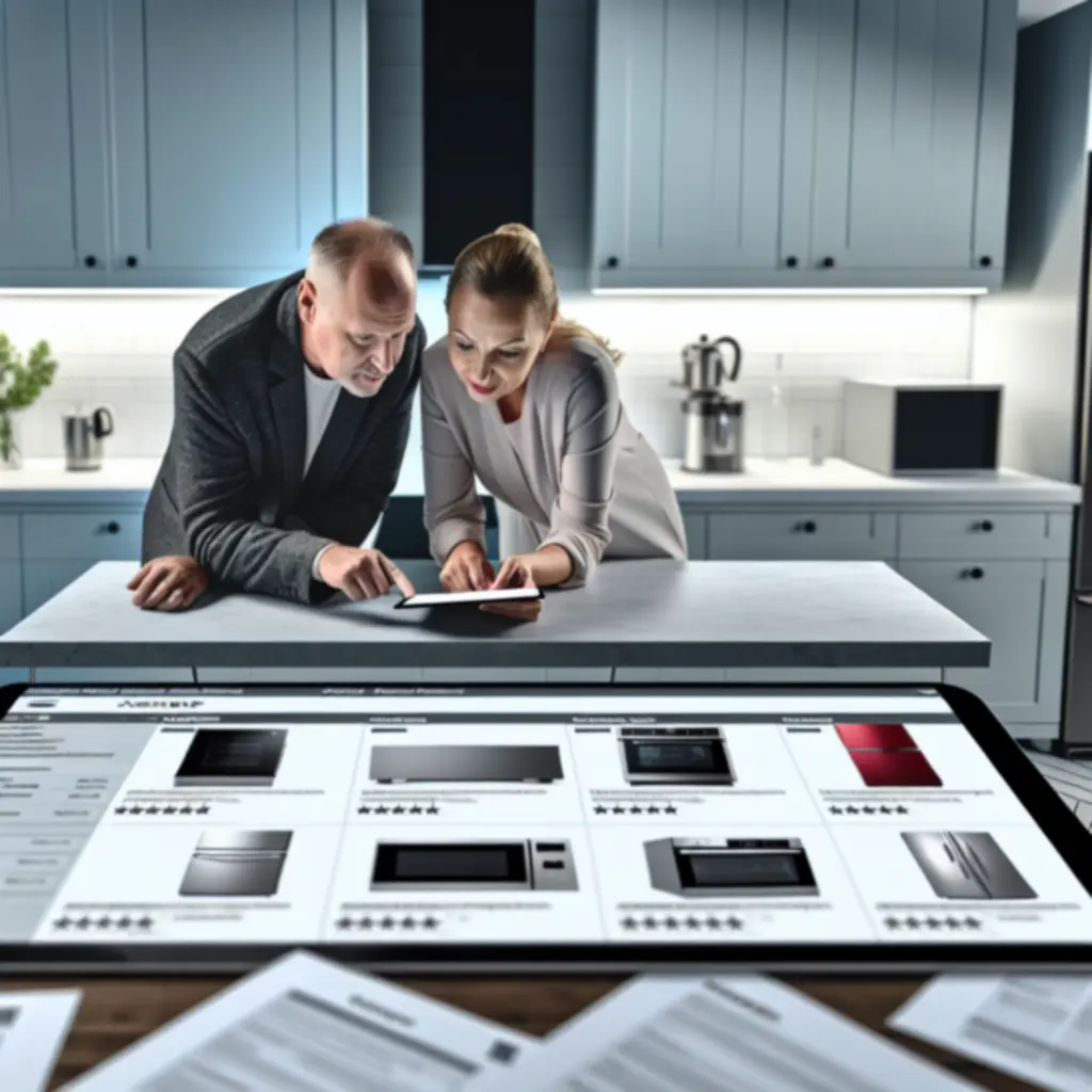 Porównanie urządzeń AGD na tablecie