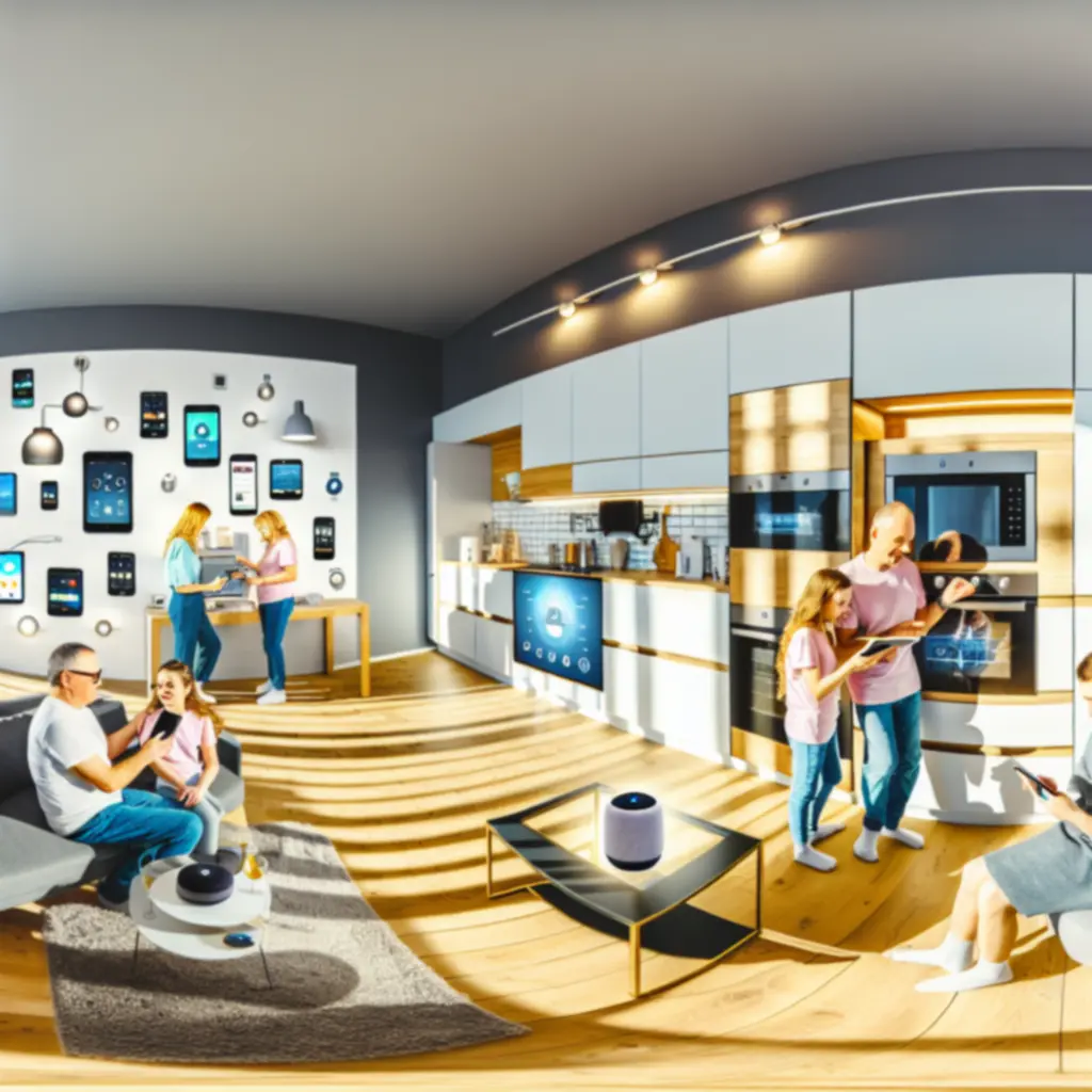 Nowoczesny salon z rozwiązaniami smart home